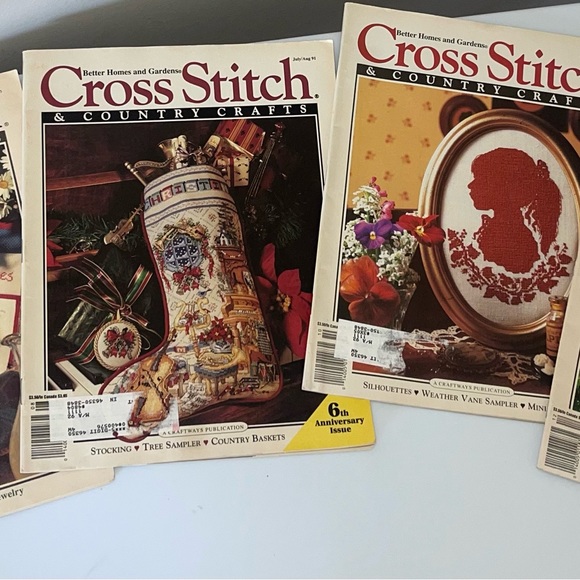 Vintage Lot of Cross Stitch & Country Crafts Magazines 87’-92' Better Homes - Picture 3 of 5